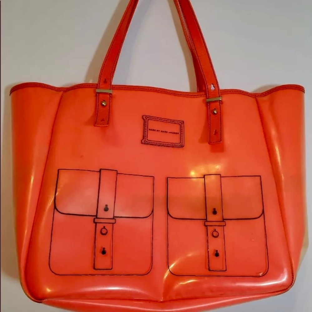 Marc by Marc Jacobs large tote/purse bright orange